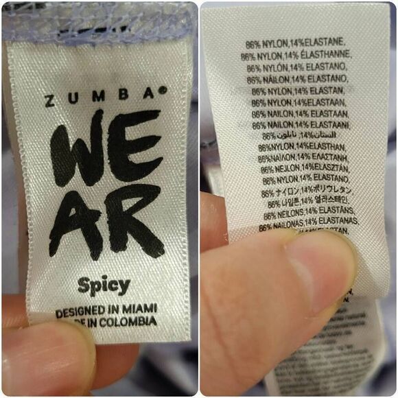 Zumba Dance XO Tie-Dye Leggings Multi Size S (E060) - Picture 6 of 7